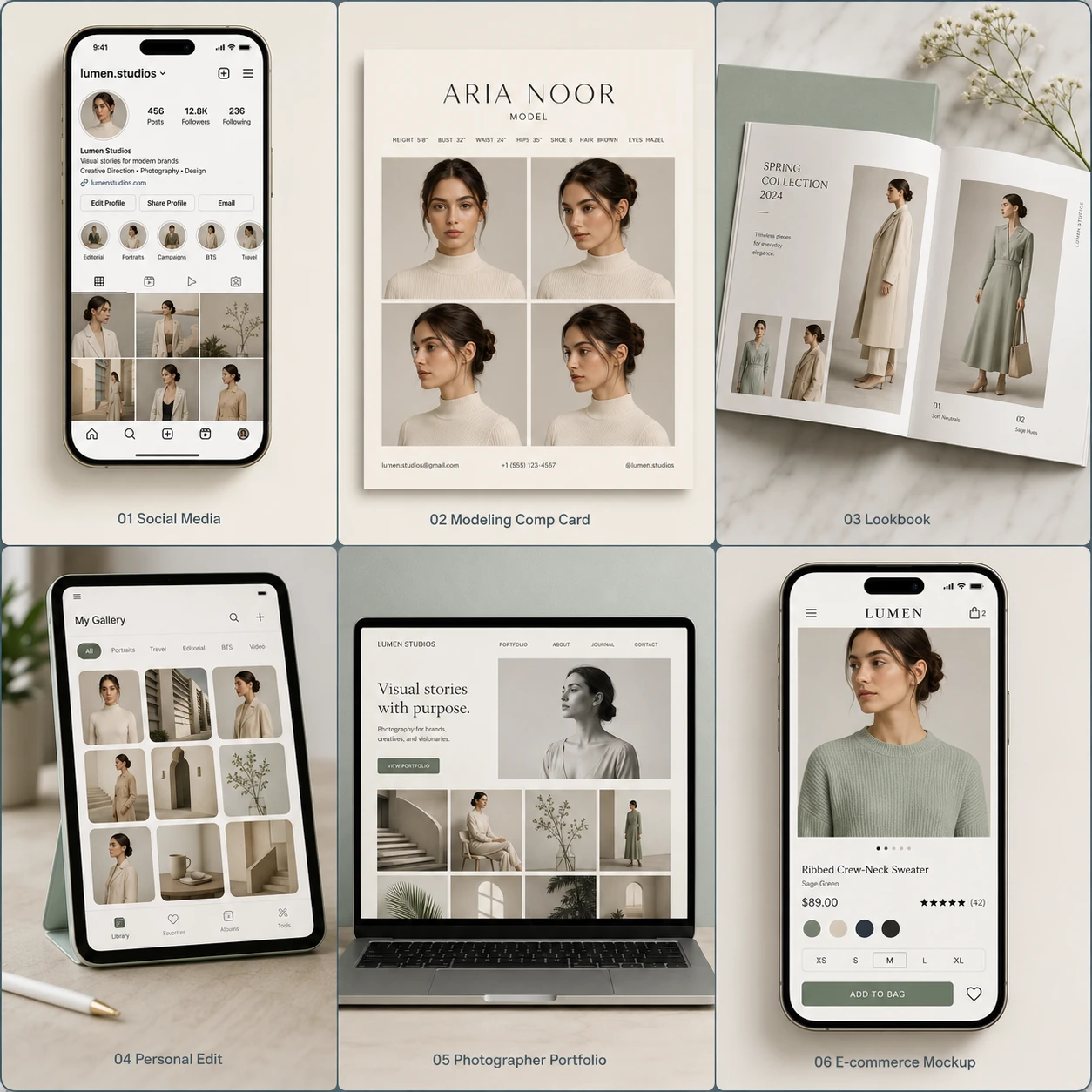 AI breast enlargement use cases — social media, modeling portfolio, fashion editorial, and lookbook applications